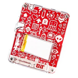 CircuitMess Bit 2.0 on a white background