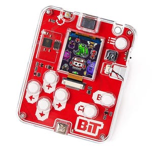 CircuitMess Bit 2.0 on a white background