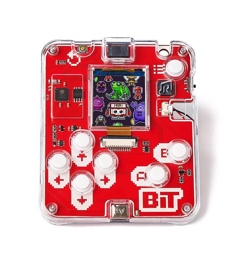 CircuitMess Bit 2.0 on a white background