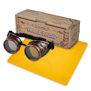 Circumess Komplettes Workshop-Bundle | Lötkolben Kit mit Arbeitsmatte & Brille | Unverzichtbares Werkzeug für DIY-Elektronikprojekte