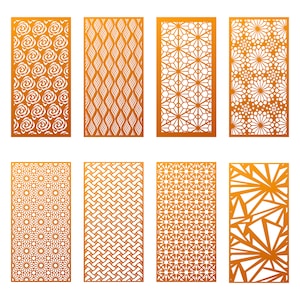 Jali cutting pattern design for CNC laser and router cutting.