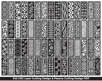 340 Jali Cutting Patterns: CNC Laser & Router Designs (PDF Download)