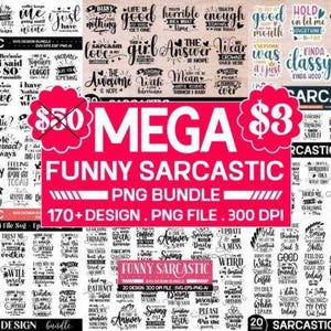 Sarcastic Quotes SVG Bundle: Funny Designs for Cricut & Silhouette