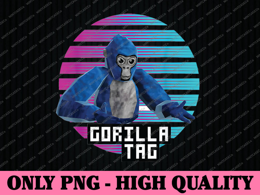 Gorilla Tag Merch for Kids VR Gamer Tee Adult Teens Red PFP png, Gorilla  Tag Let's Go png, Gorilla Tag VR Game png, PNG