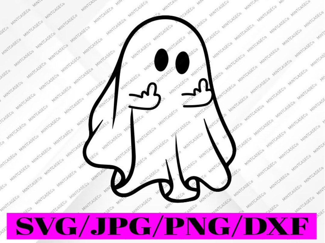 Ghost Middle Finger LED Lamp - Spooky Halloween Decor With Attitude
