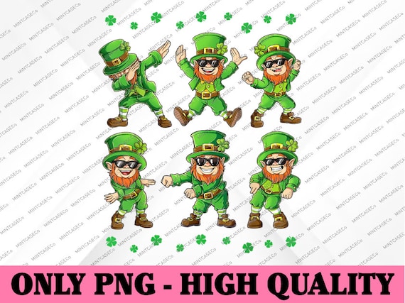 Dancing Leprechauns St Patrick&#39;s Day PNG, Happy Leprechaun Elf Png, Funny St Patricks Day Shirt Png, Lucky Png Sublimation Designs