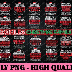 PNG NUR 20 Weihnachten Familie Png Bundle, Nordpol Korrektur Png, lustige Weihnachten Png, Weihnachtssprüche Png, digitale Datei digitaler Download