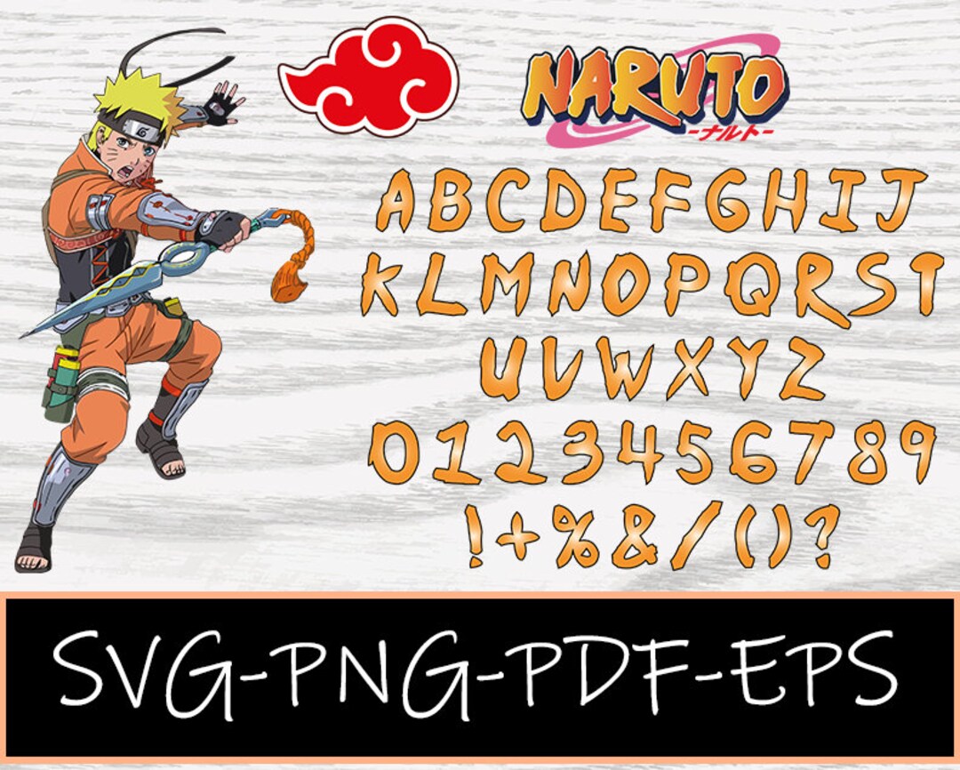 Anime Font SVG Anime Letters Anime Alphabet Anime Text - Etsy UK