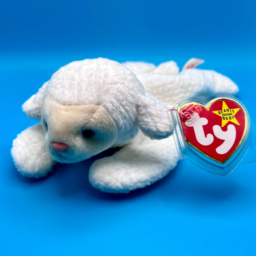 TY Beanie Baby FLEECE the Lamb 7.5 Inch Etsy