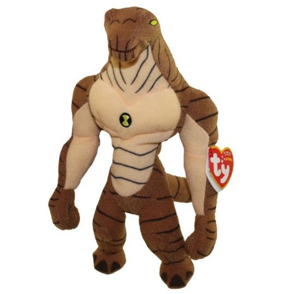 TY Beanie Baby - HUMONGOUSAUR ( Ben 10 Cartoon - UK Exclusive ) (9.5 pulgadas)