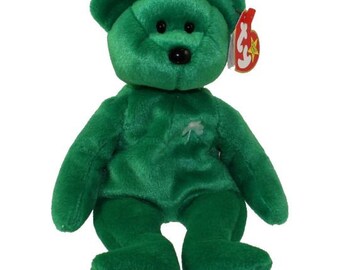 TY Beanie Baby ERIN the Irish Bear Inch)