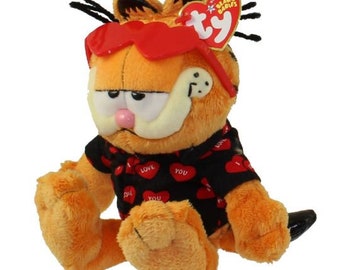 TY Beanie Baby - GARFIELD the Cat (Happy Valentine&#39;s Day) (9 inch)