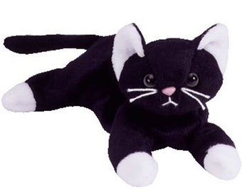 TY Beanie Baby ZIP the Black Cat 7 Inch Etsy