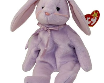 TY Beanie Baby - FLOPPITY the Purple Bunny (21 cm)