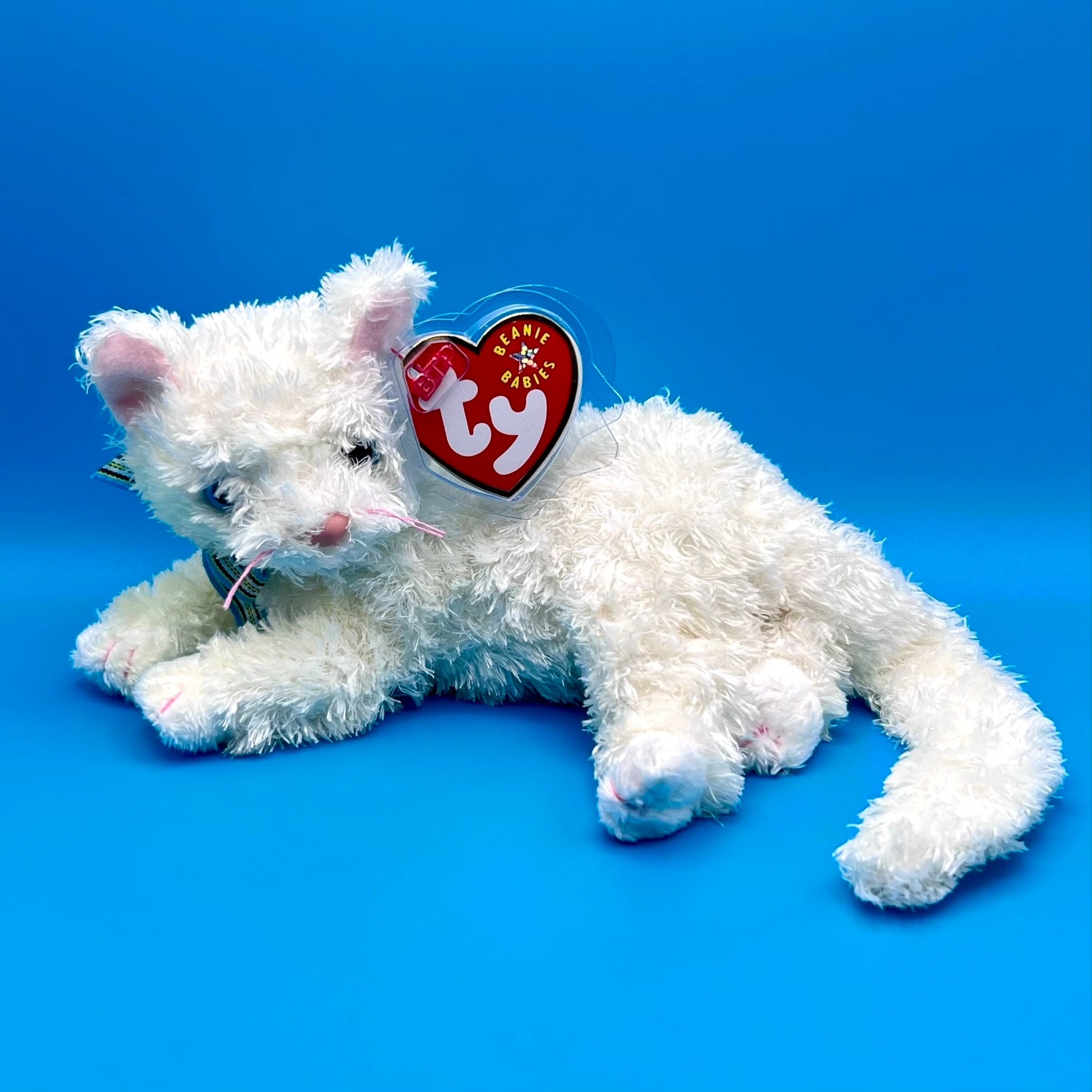 TY Beanie Baby STARLETT the White Cat inch)