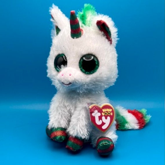 TY Beanie Boos SNOWFALL the Unicorn (Glitter Eyes)(Regular Size inch)