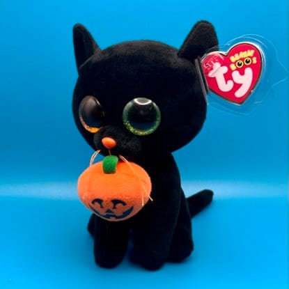 TY Beanie Boos SHADOW the Black Cat (glitter Eyes) (medium Size