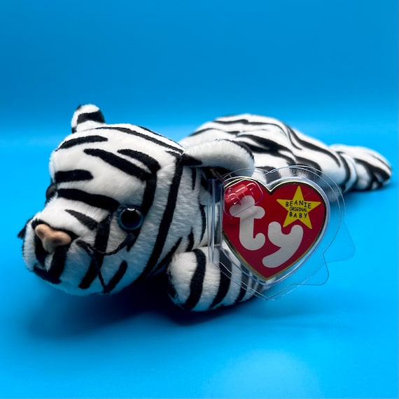 Blizzard the white cheap tiger beanie baby