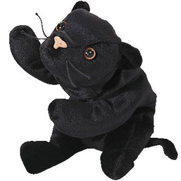 TY Beanie Baby - VELVET the Black Panther (étiquette volante de 4e génération) (8,5 pouces)