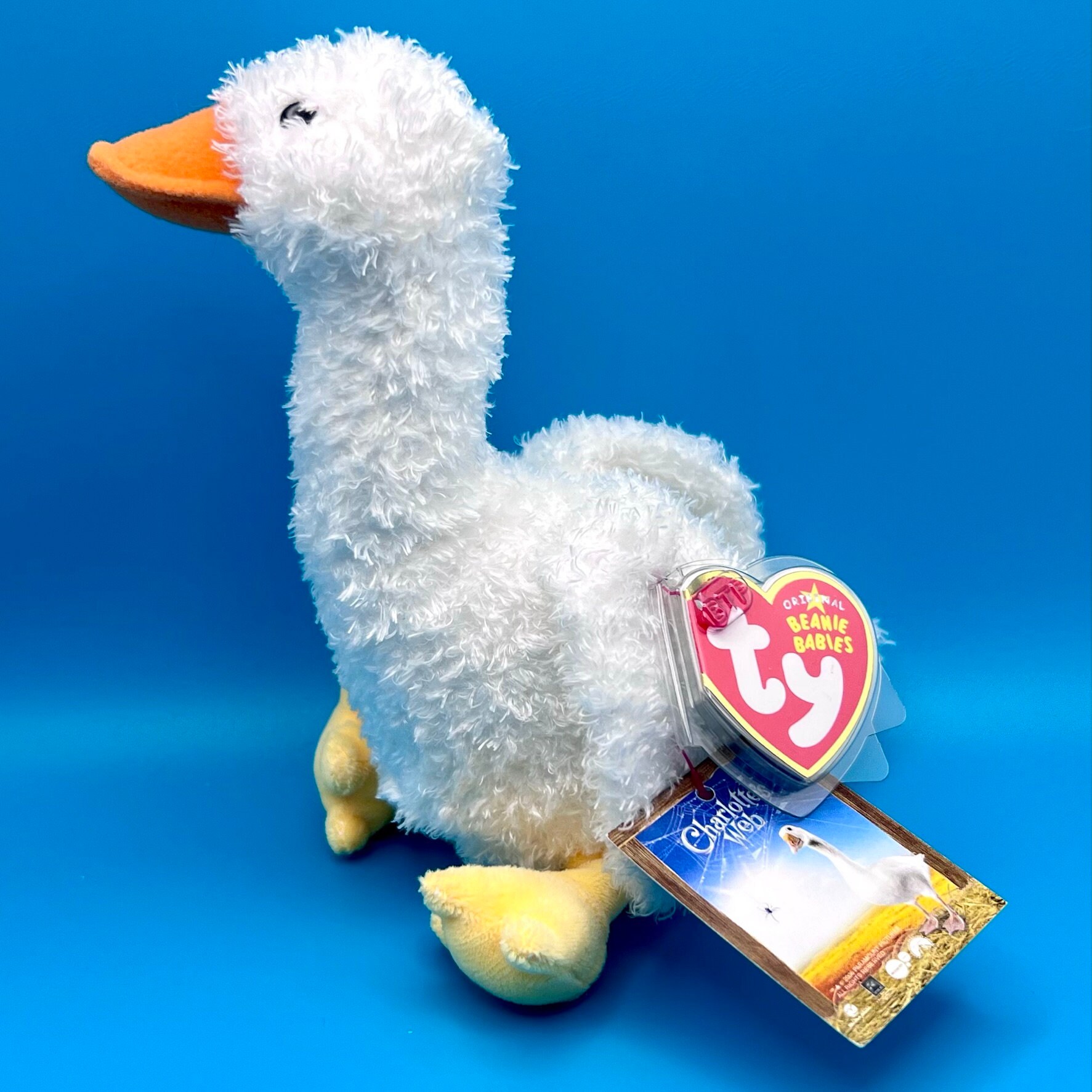 TY Beanie Baby GUSSY the Goose (Charlotte's Web Movie Promo) inch)