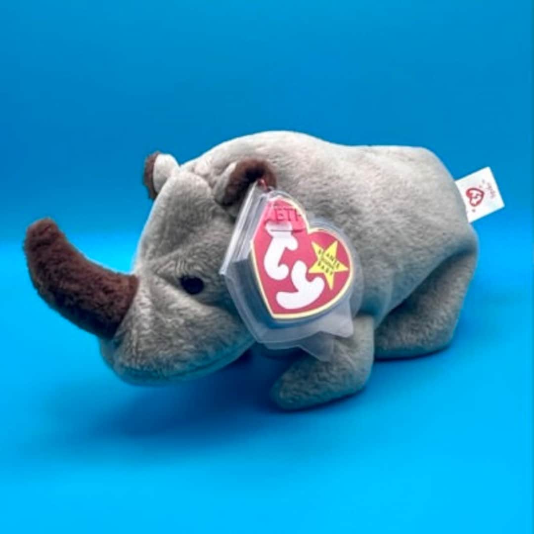 TY Beanie Baby SPIKE the Rhino 7 Inch Etsy