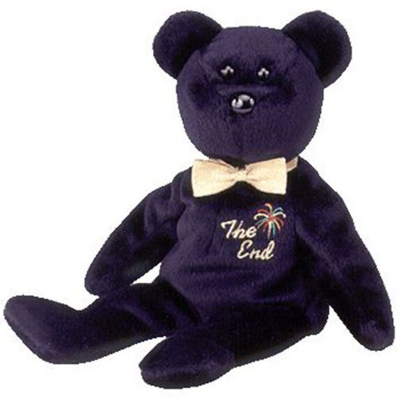 TY Beanie Baby THE END Bear 8.5 inch