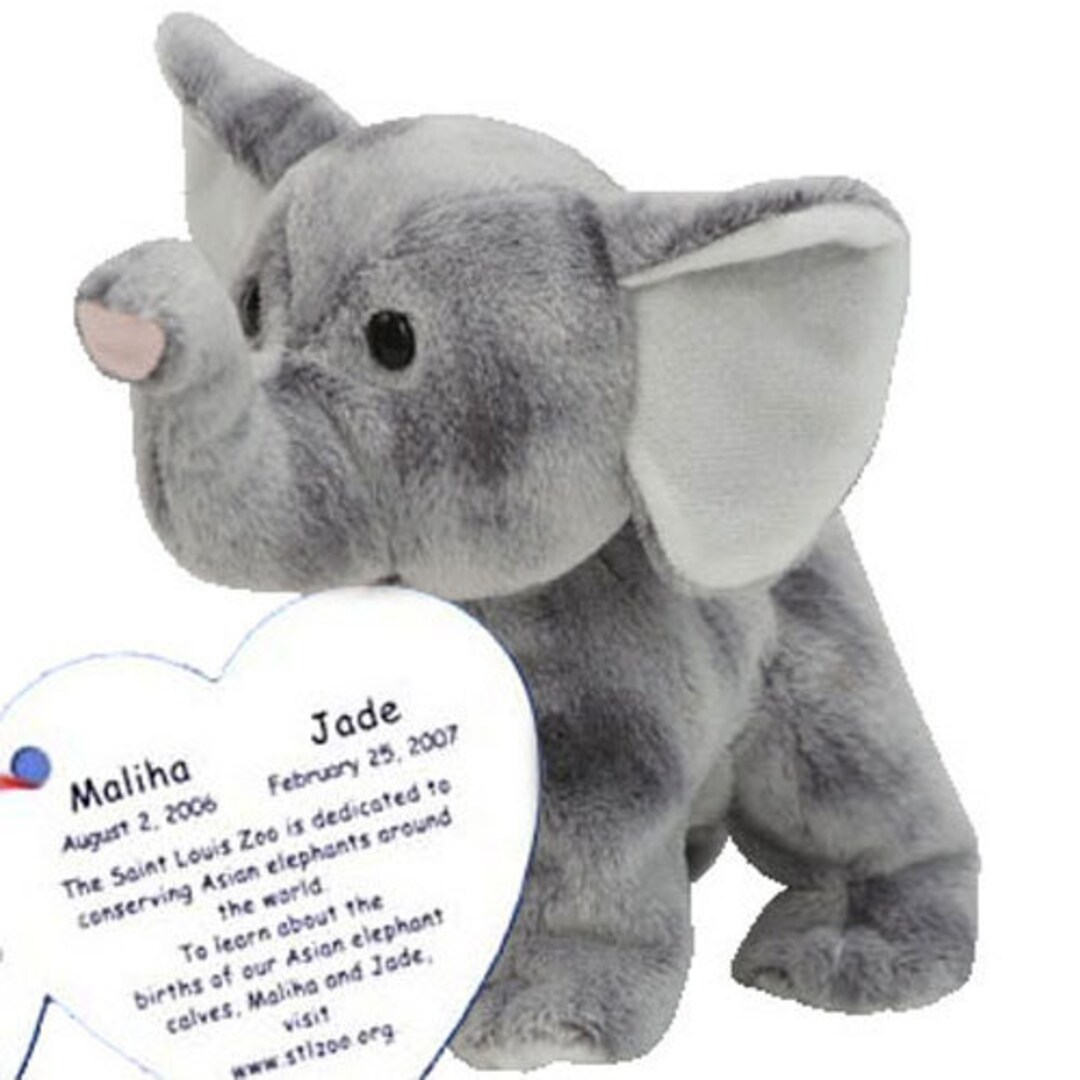TY Beanie Baby MALIHA and JADE the Elephant st. Louis Zoo Exclusive Etsy UK
