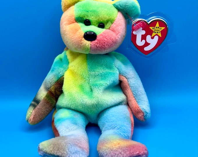 TY Beanie Baby GARCIA the Tydyed Bear 4th Gen Hang Tag Etsy