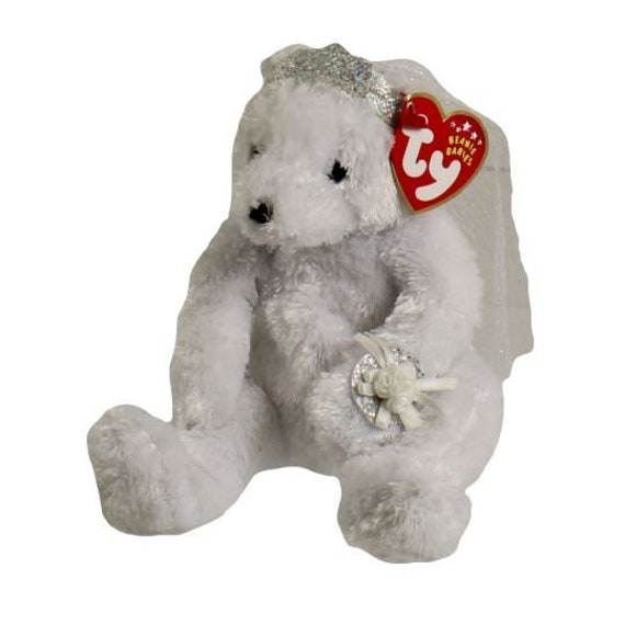 TY Beanie Baby BRIDE the Wedding Bear (8 inch)