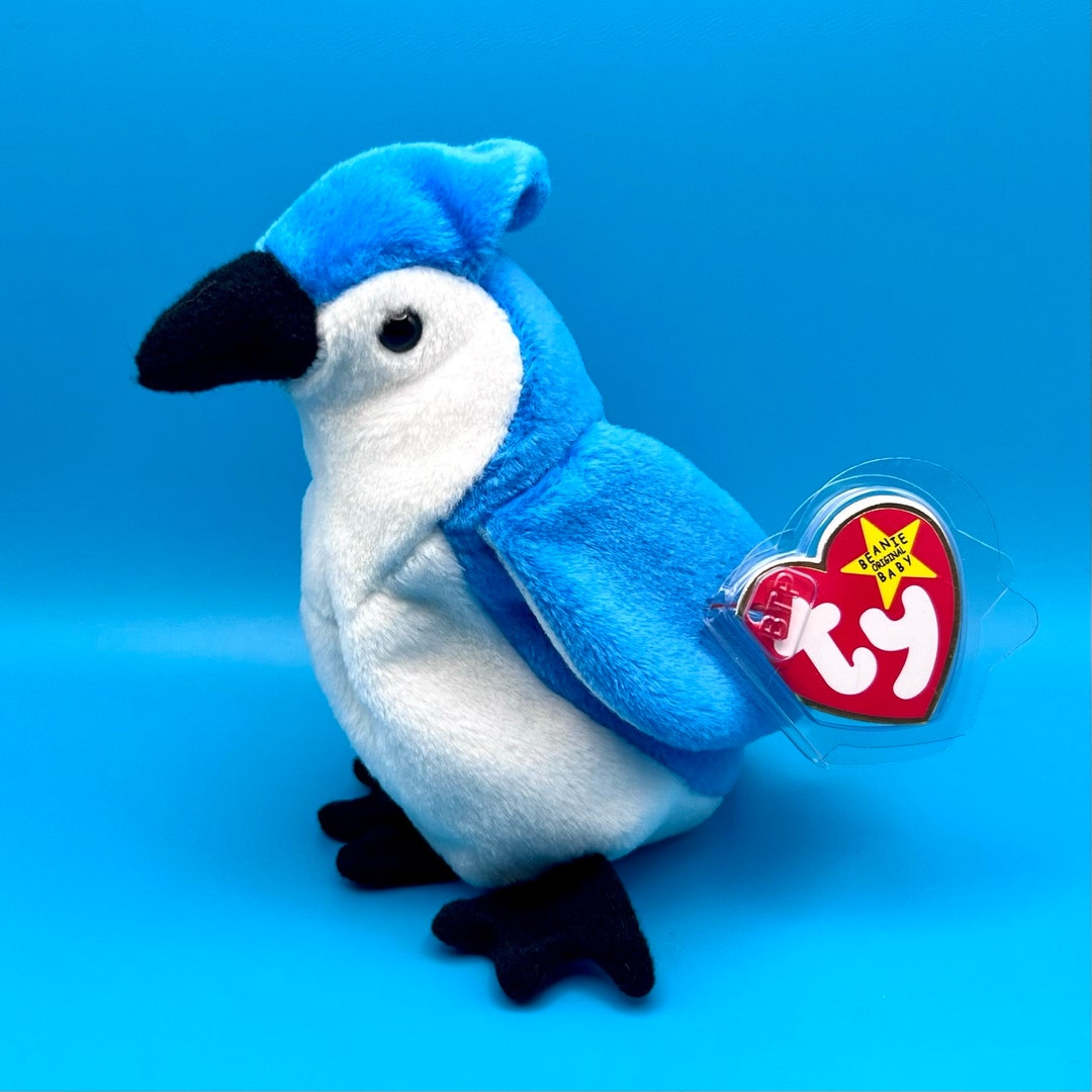 TY Beanie Baby ROCKET the Bluejay Bird 5.5 Inch Etsy