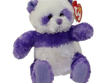 TY Beanie Baby - DANCY the Purple Panda Bear (Internet Exclusive) (12 cm)