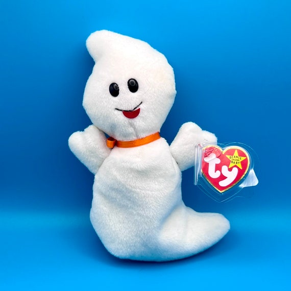 TY Beanie Baby SPOOKY the Ghost (4th Gen hang tag) (8 inch)