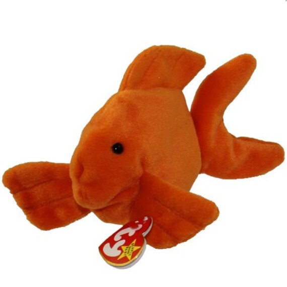 TY Beanie Baby GOLDIE the Goldfish 4th Gen Hang Tag 7.5 Inch Etsy