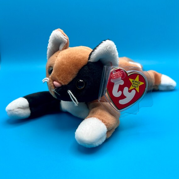 TY Beanie Baby CHIP the Calico Cat (8 inch)