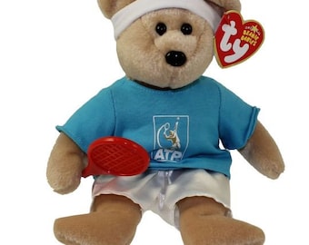 フェデラー ベアーぬいぐるみ 新品 Ty ビーニーベイビー「フェダーベア」ロジャー・フェデラー