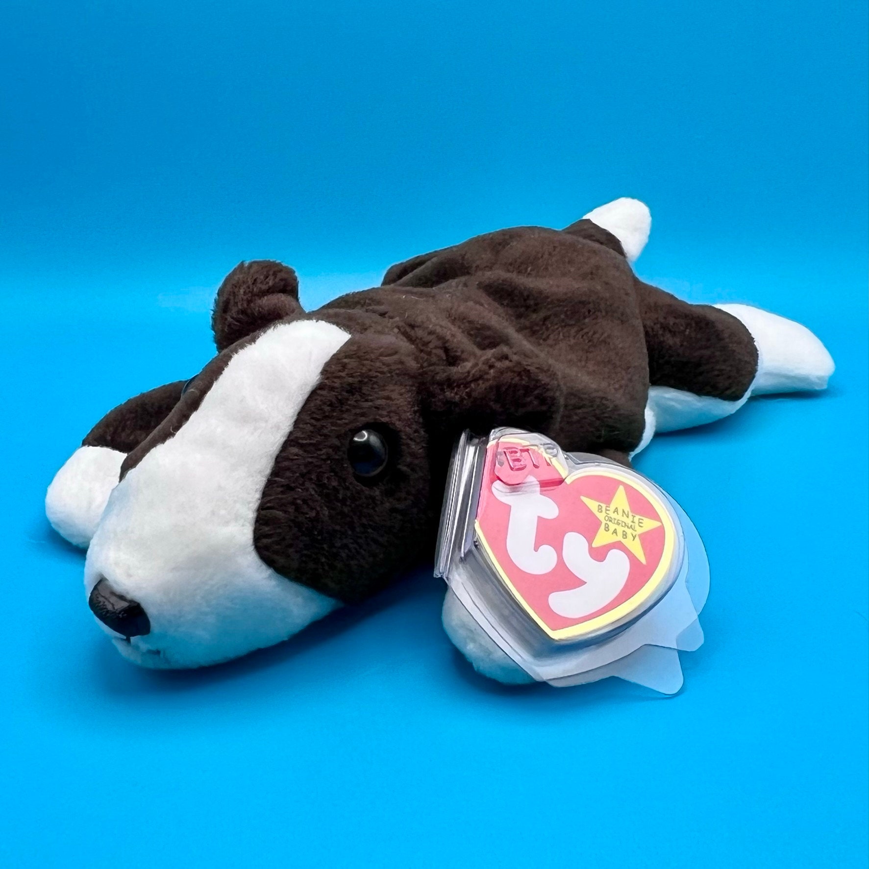 TY Beanie Baby BRUNO the Bull Terrier Dog inch)