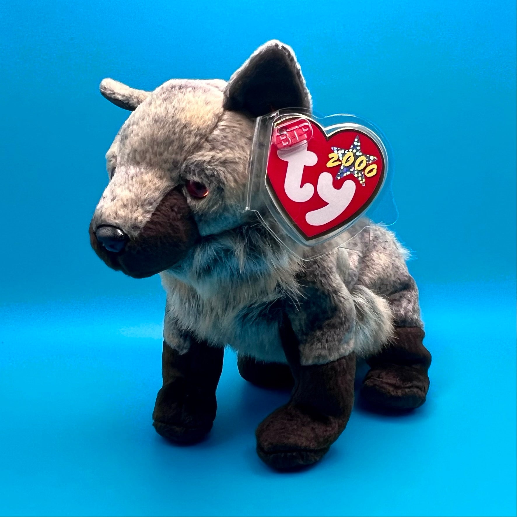 TY Beanie Baby HOWL the Wolf (7 inch)