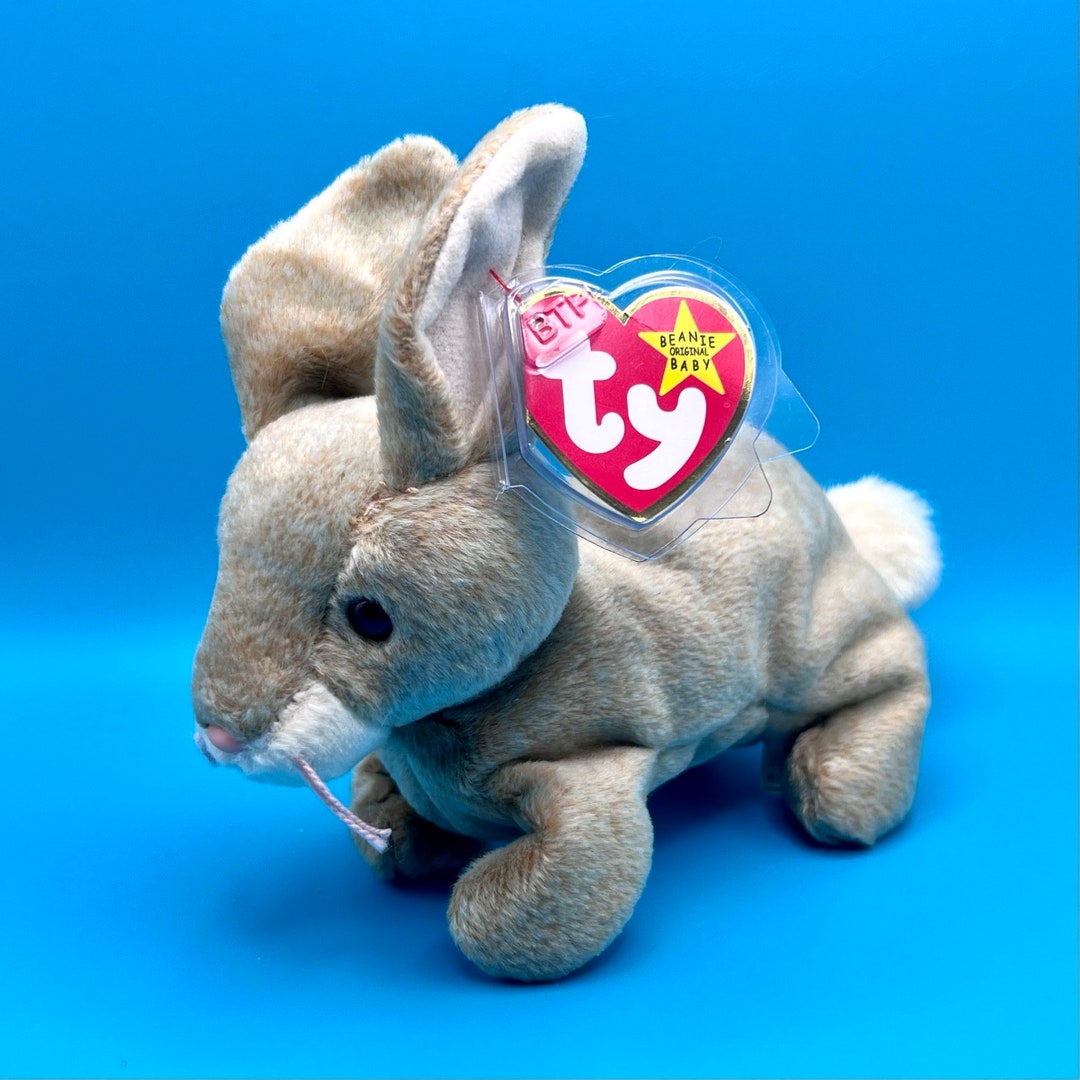 TY Beanie Baby NIBBLY the Brown Rabbit 6 Inch Etsy