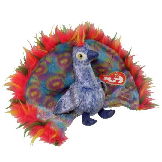 TY Beanie Baby FLASHY the Peacock 5.5 Inch Etsy