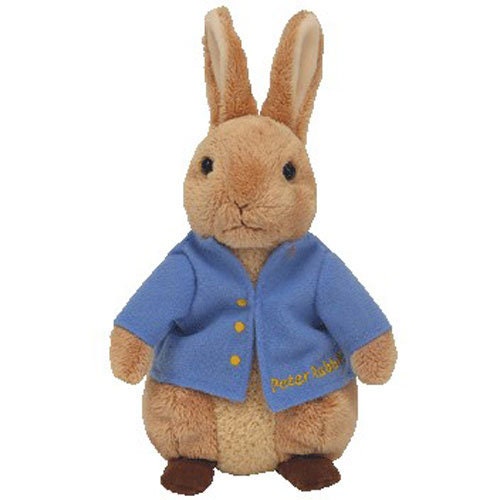 TY Beanie Baby PETER Rabbit the Bunny (Harrod's Gold Letter Version UK  Exclusive) inch)