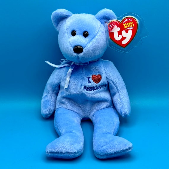TY Beanie Baby MASSACHUSETTS the Bear (I Love Massachusetts State  Exclusive) inch) - Main Image
