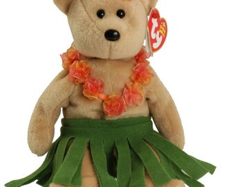 TY Beanie Baby ALANA the Hula Bear 8.5 Inch Etsy
