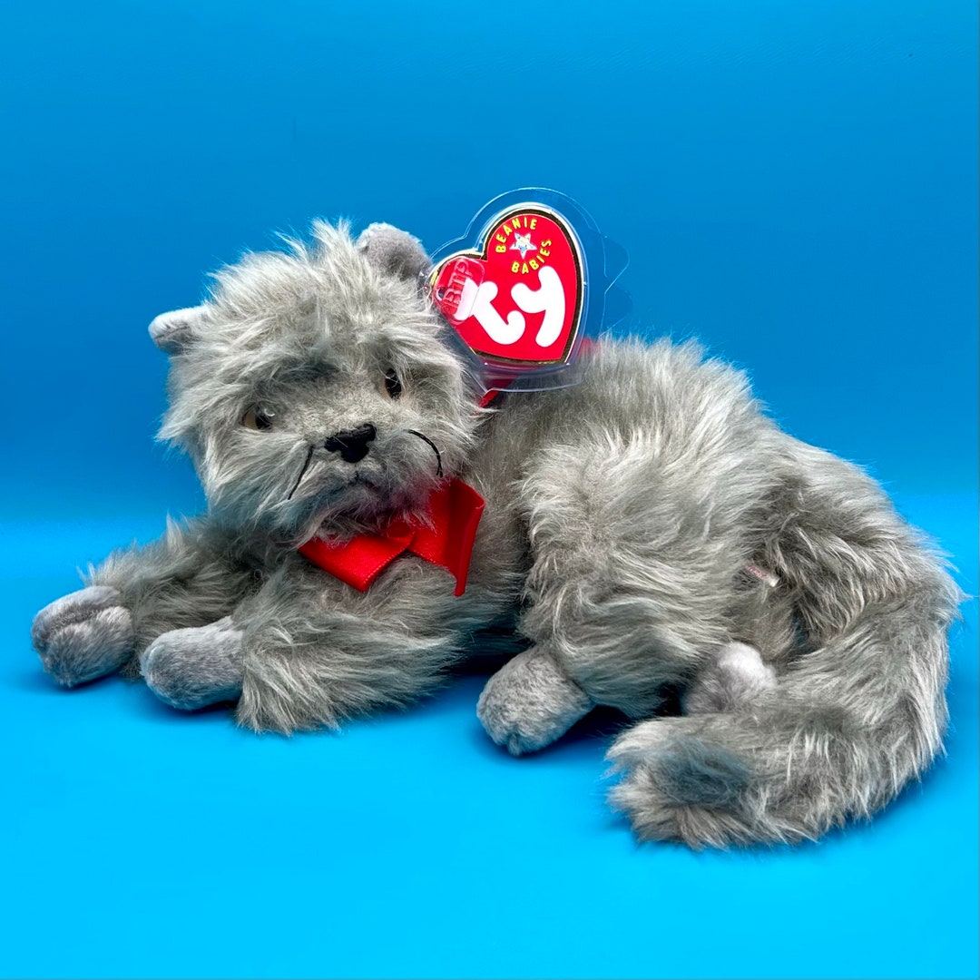 TY Beanie Baby BEANI the Gray Cat 7 Inch - Etsy