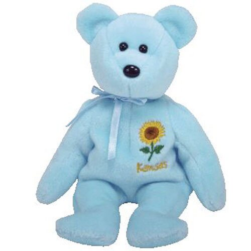 TY Beanie Baby – KANSAS SUNFLOWER The Bear – Sonder Edition – Plüschbär