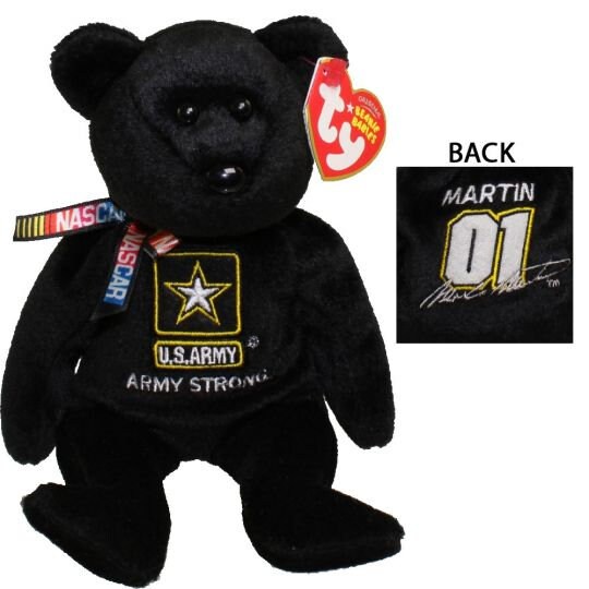 TY Beanie Baby MARK MARTIN 01 the Nascar Bear 8.5 Inch Etsy