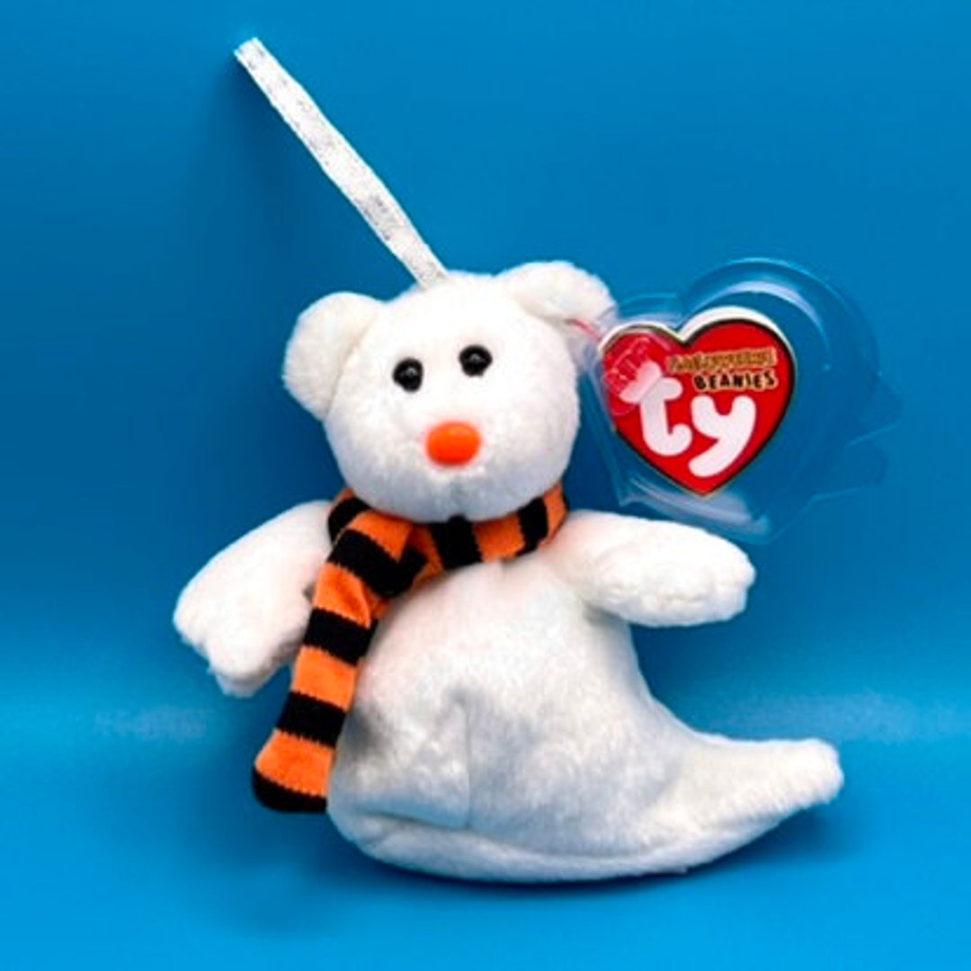 TY Halloweenie Beanie Baby QUIVERS the Ghost Bear 4 Inch Etsy