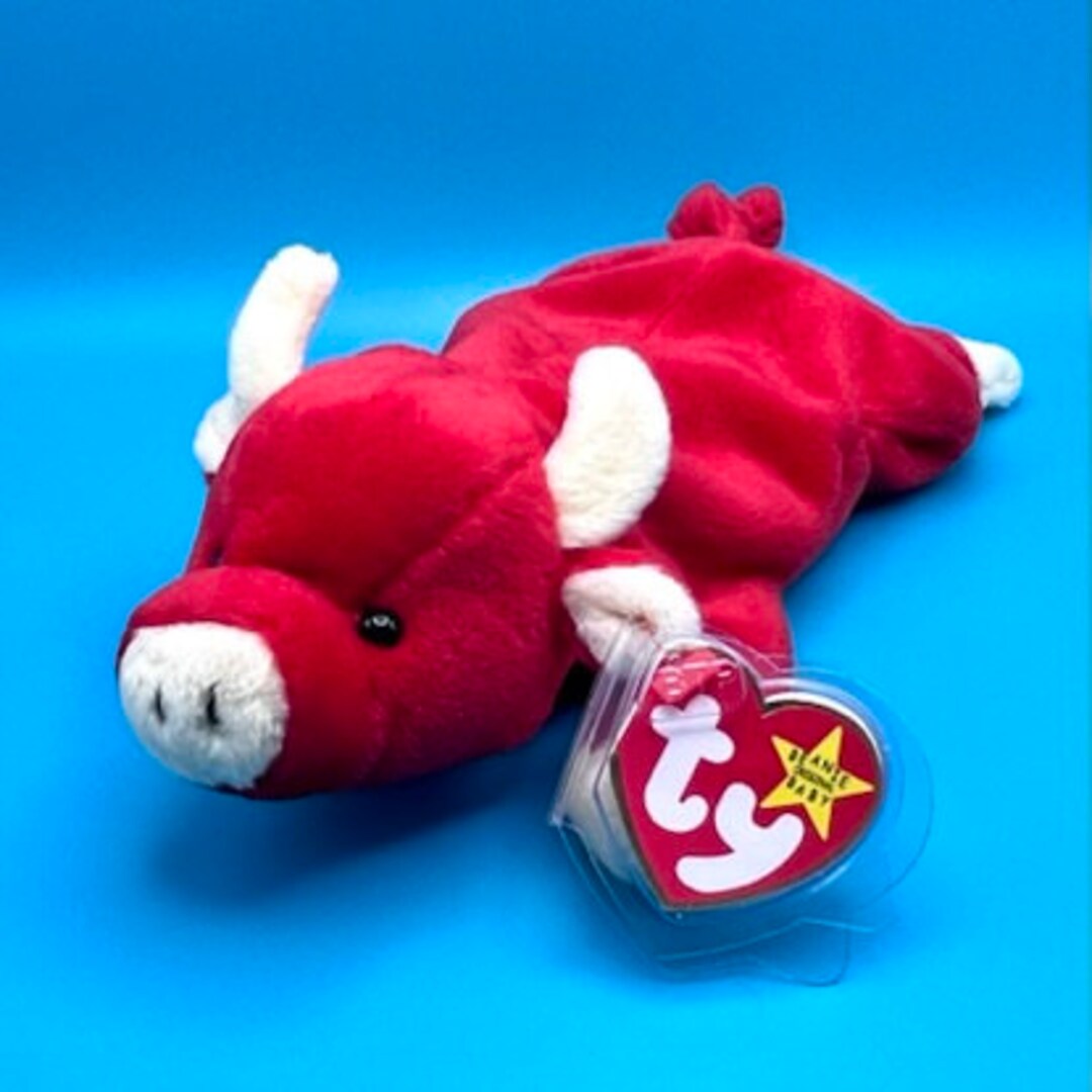 TY Beanie Baby SNORT the Bull 9 Inch - Etsy