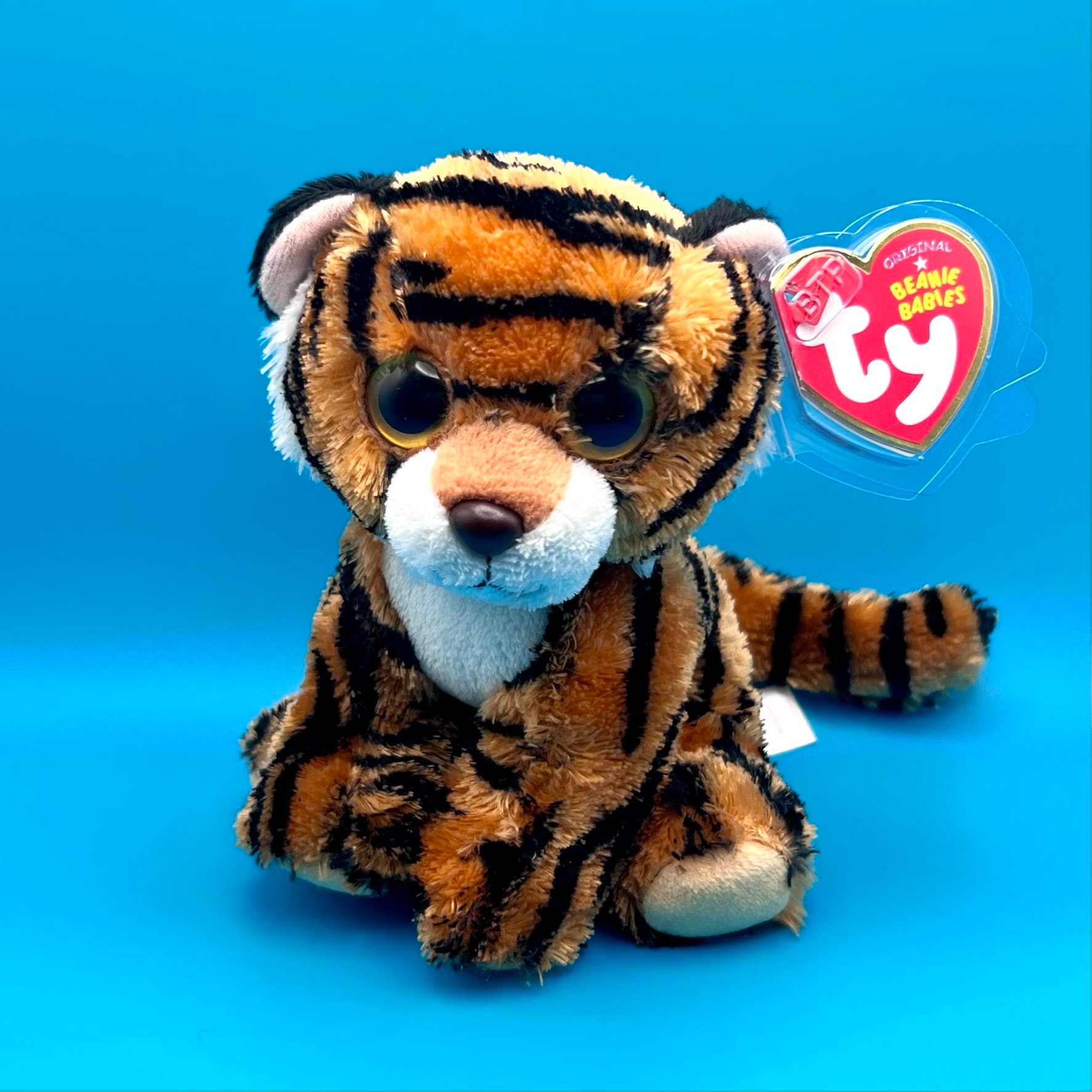 TY Beanie Baby STRIPERS the Tiger Big Eye Version 6 inch