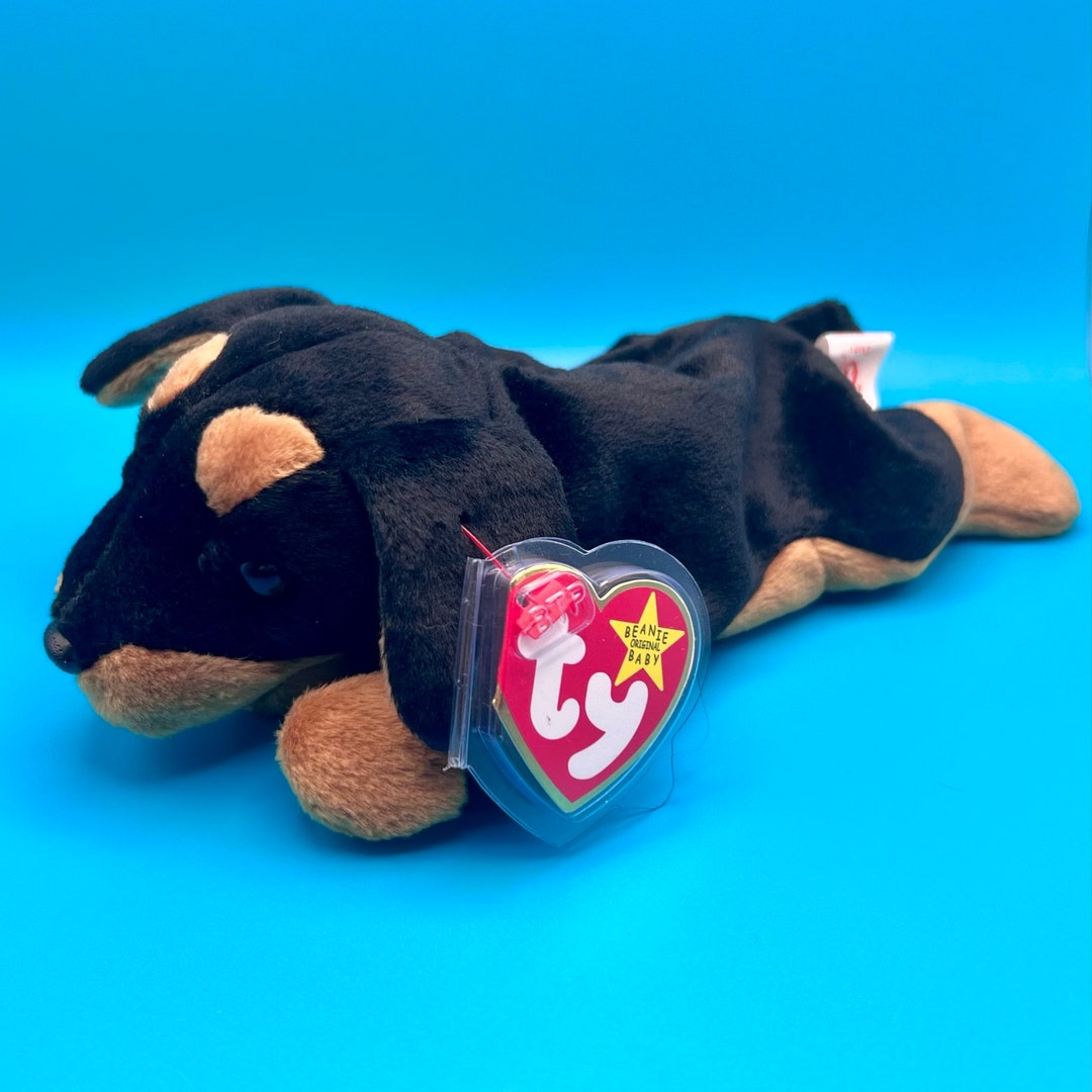 TY Beanie Baby DOBY the Doberman Dog 8 Inch Etsy