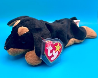TY Beanie Baby - DOBY the Doberman Dog (8 inch)